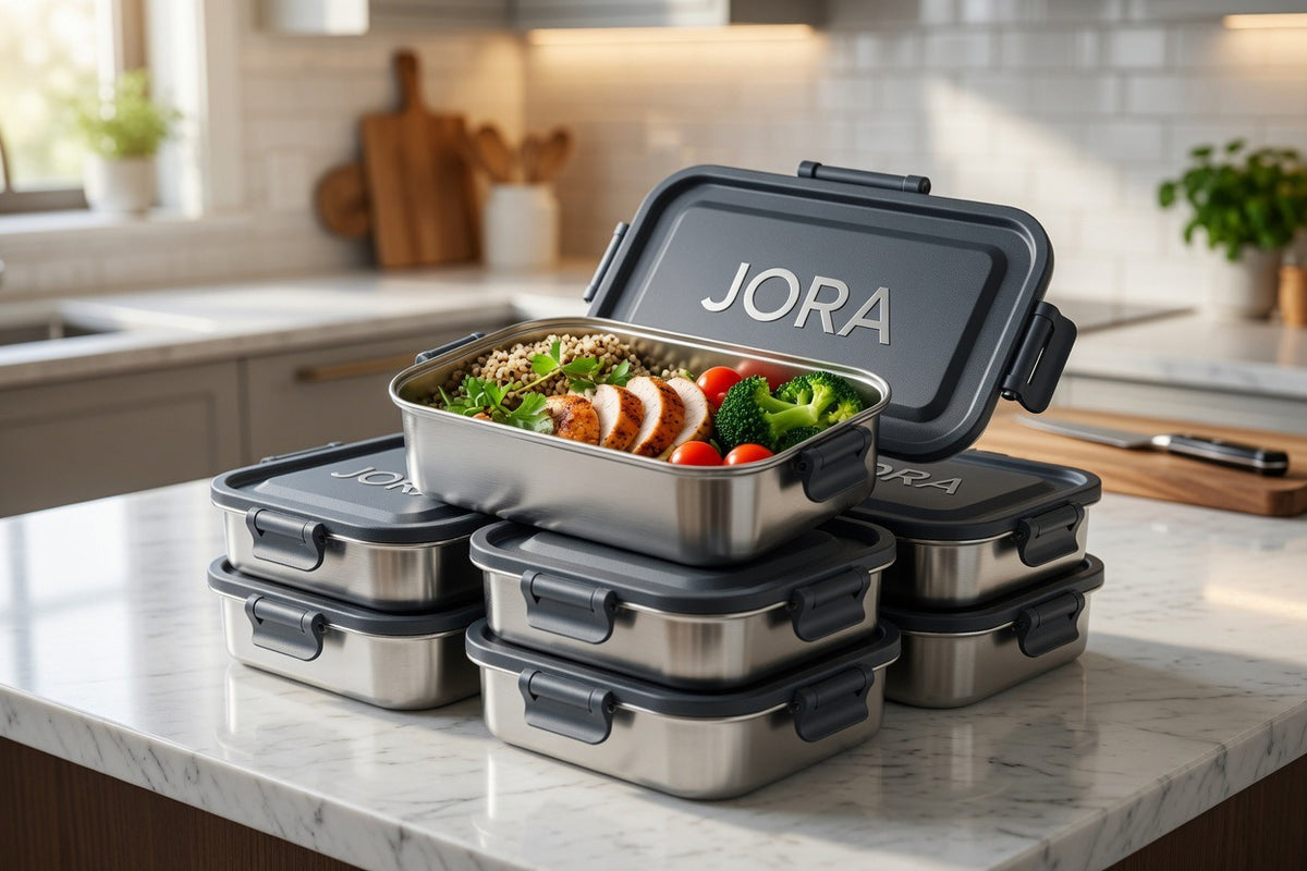 JORA Stainless Steel Container - 3-Pack