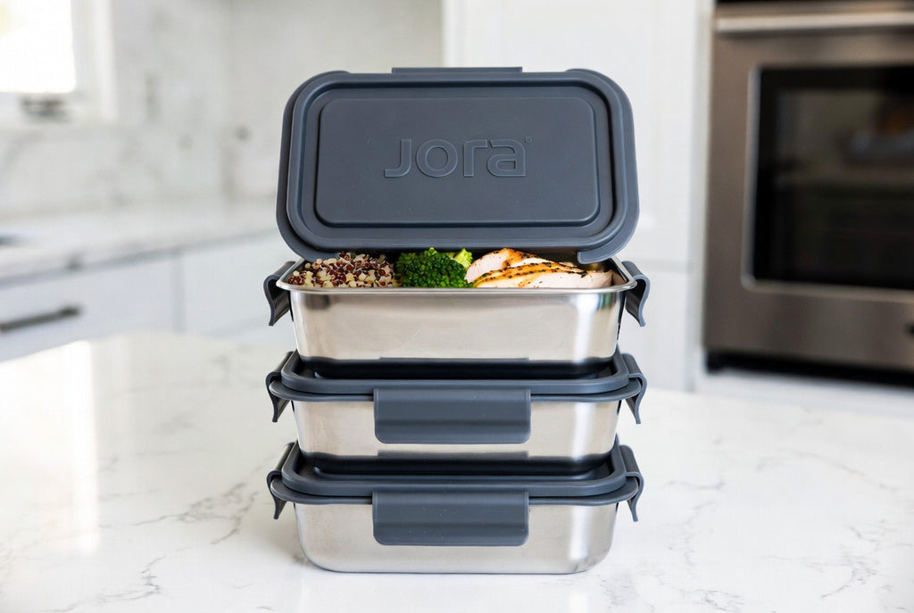 JORA Stainless Steel Container - 3-Pack