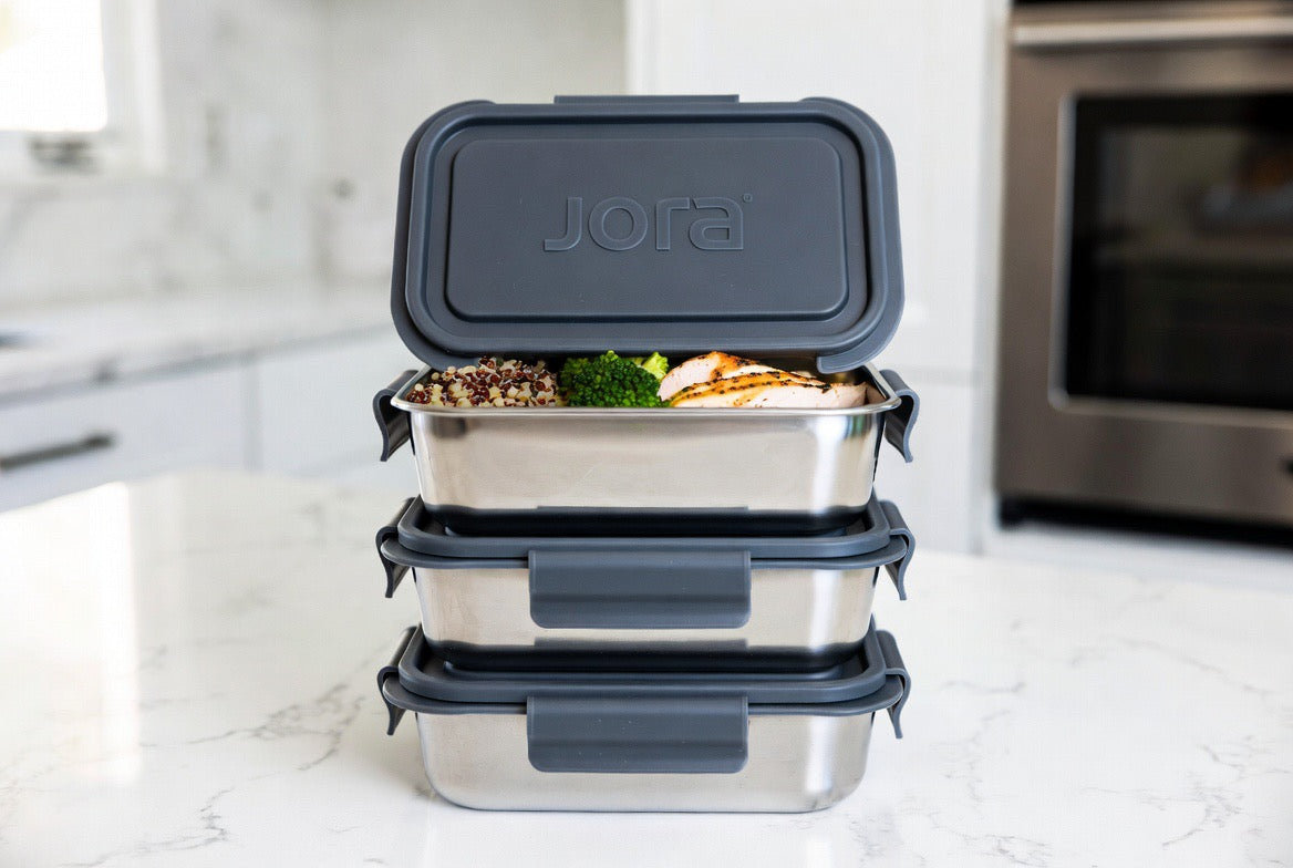 JORA Stainless Steel Container - 3-Pack